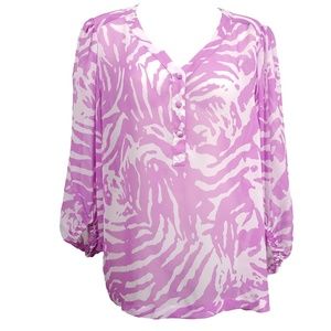 Sofia Vergara Women's Sheer Blouse